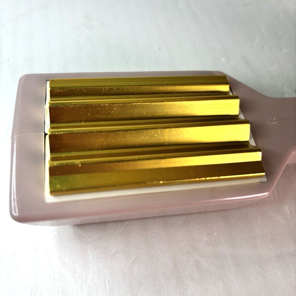 Windemere Crimping Iron Pink Gold Tone Plates Vintage Hair 80s Tested WORKS - Picture 2 of 4